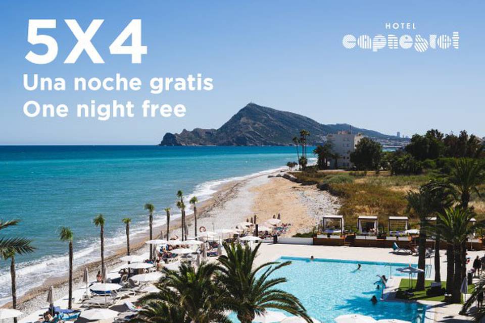 One night free Hôtel Cap Negret Altea, Alicante